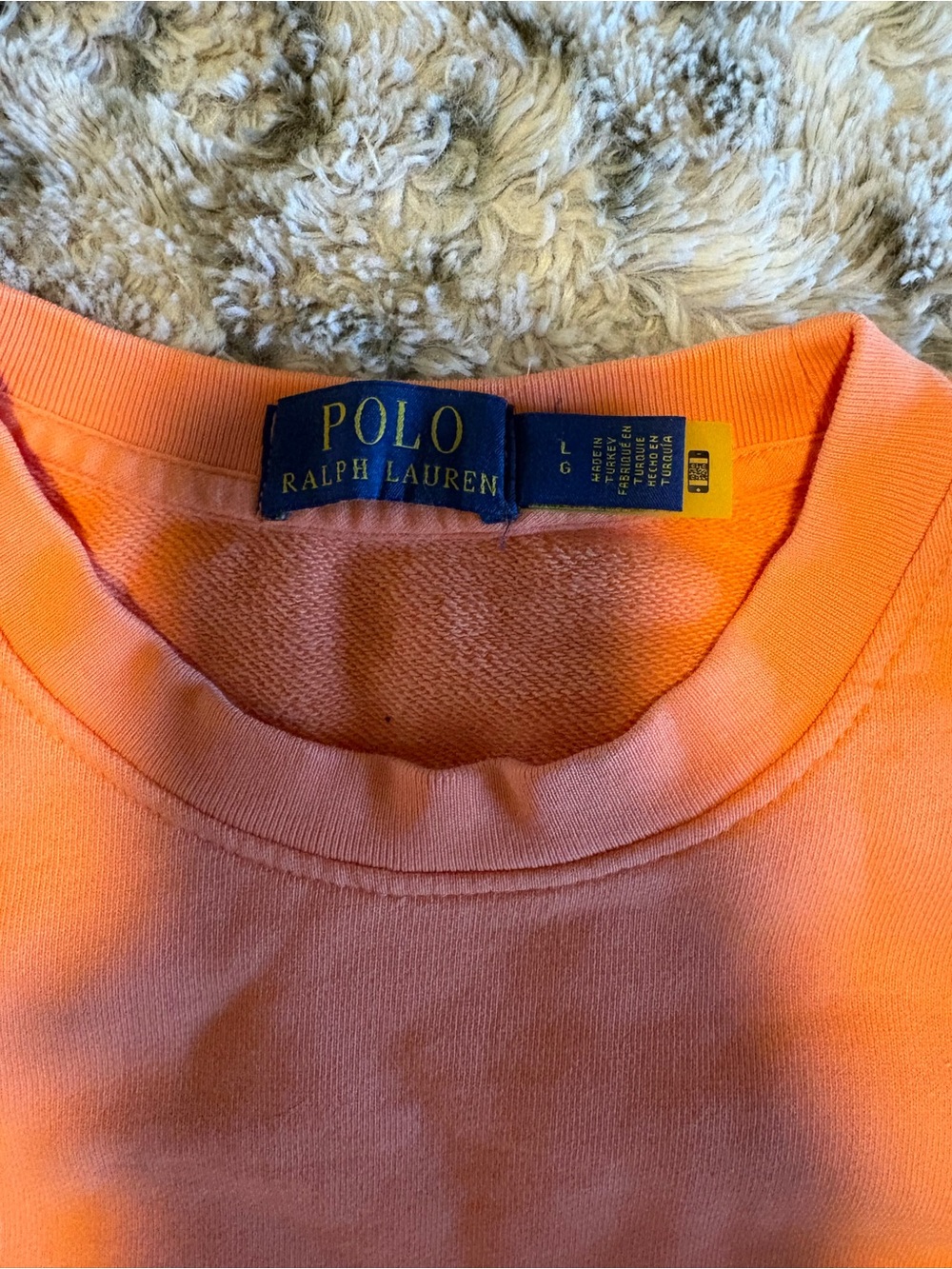 Polo by Ralph Lauren Coral Crewneck Sweatshirt